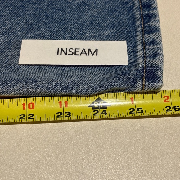 Everlane Womens 90s Curvy Cheeky Jean High Rise Crop 29 Straight Legs Button Fly - Picture 8 of 11